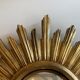 Large witch's eye sun mirror dia 52cm curved vintage 1960