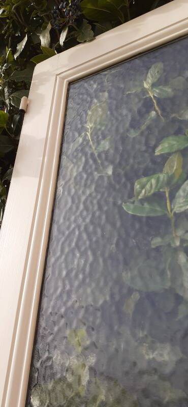 Communication door 1 translucent glass H233.5xL84.5cm old 20th century