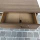 Vintage desk in brown formica