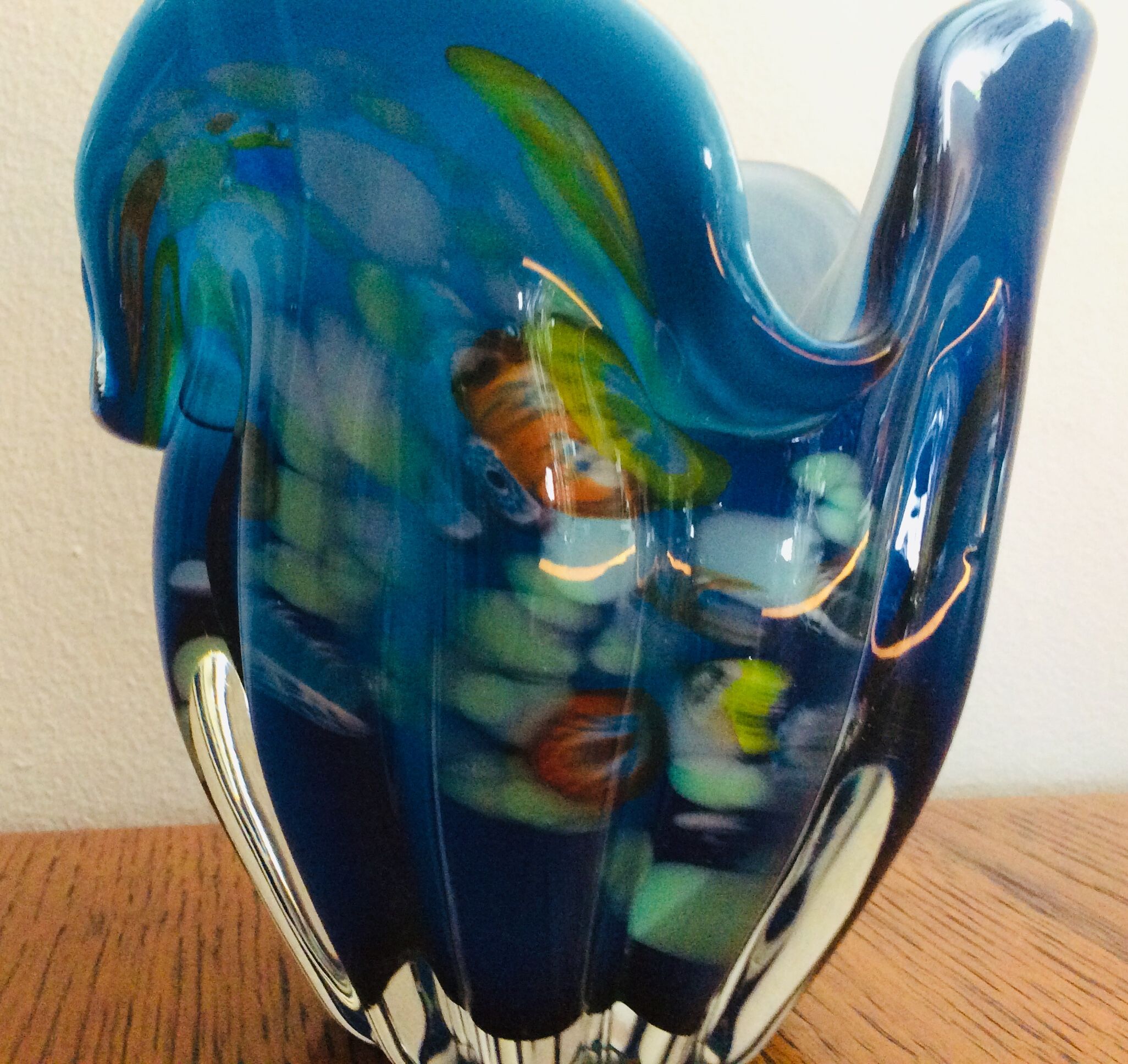 Murano handkerchief vase from the 70s
