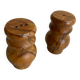 Olive wood salt and pepper shakers