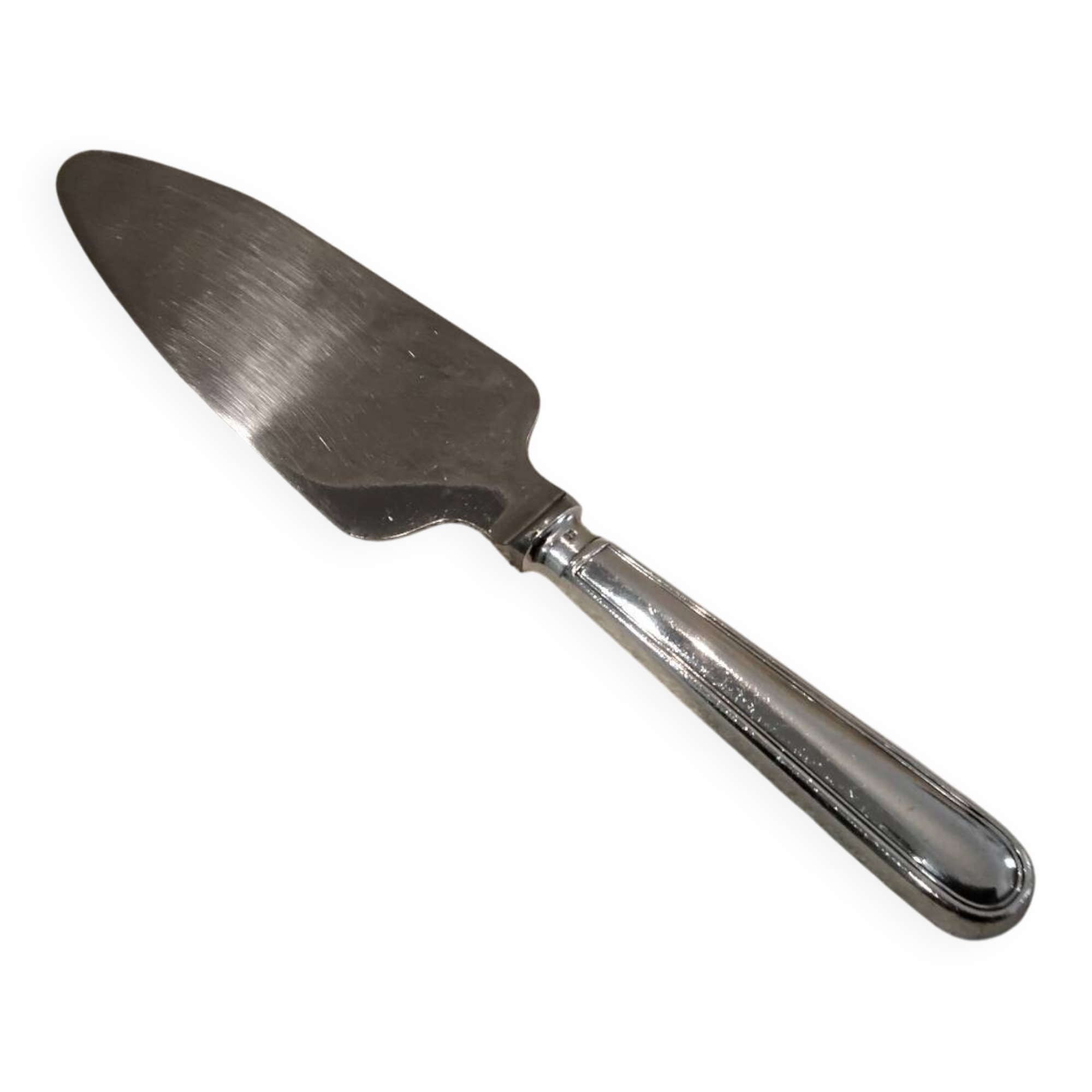 Silver-plated metal pie server, Christofle silversmith, Albi