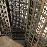 Wrought iron wine cabinet