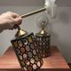 Paire d’appliques murales en verre vitrail
