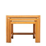 Solid Pine nesting tables Design Kurt Østervig 1960s Denmark