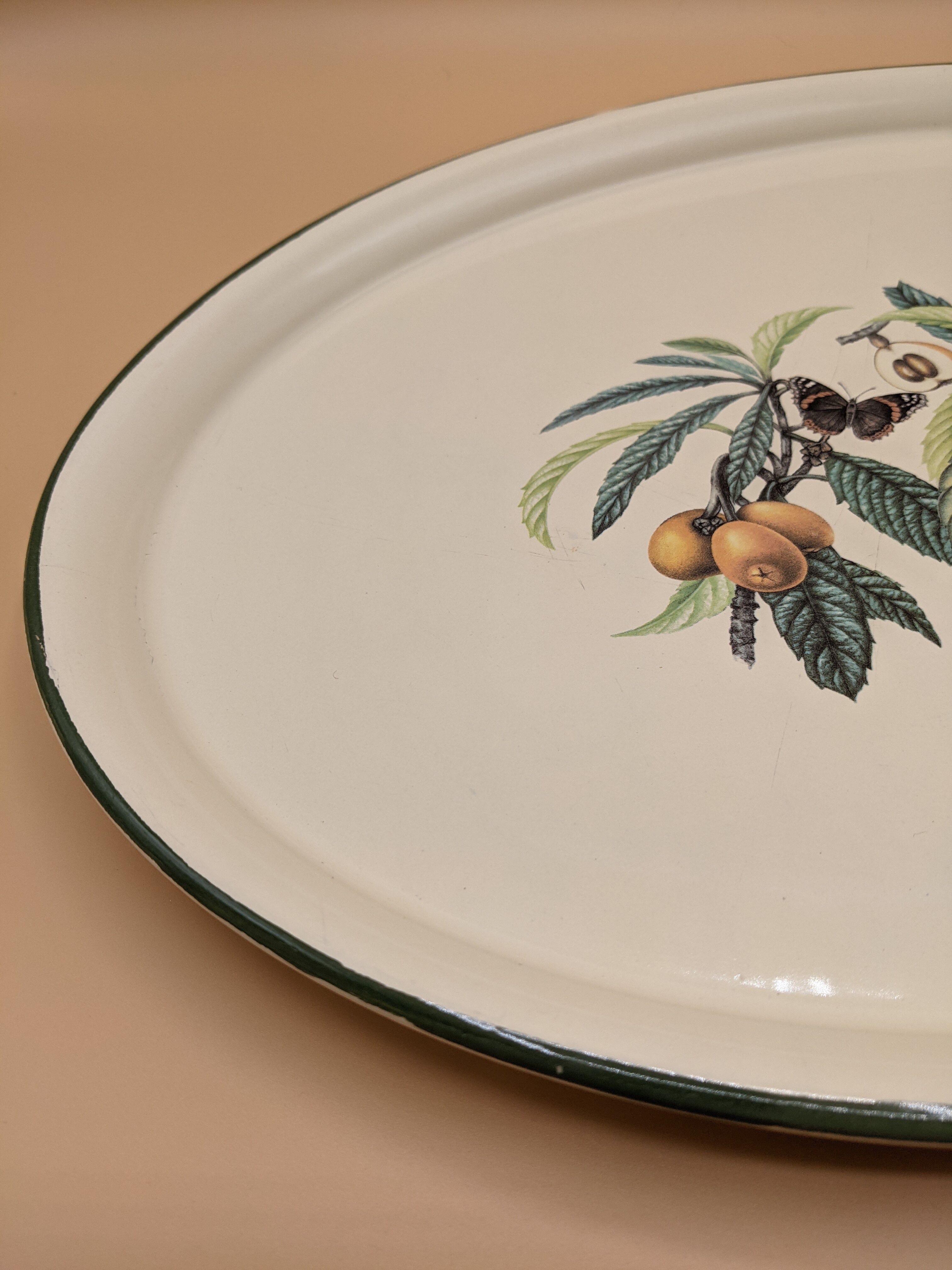 flat / vintage tray, botanical décor