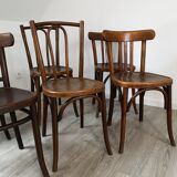 Set of 6 chairs bistro mismatched
