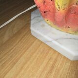 Vintage lamp Marie Stuart "Laces" – Resin & marble – 1970s