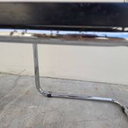 Marcel Breuer B32 chair in black cane signed Made in Italy