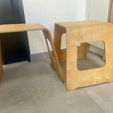 Pair of benjamin ikea table stools 1990