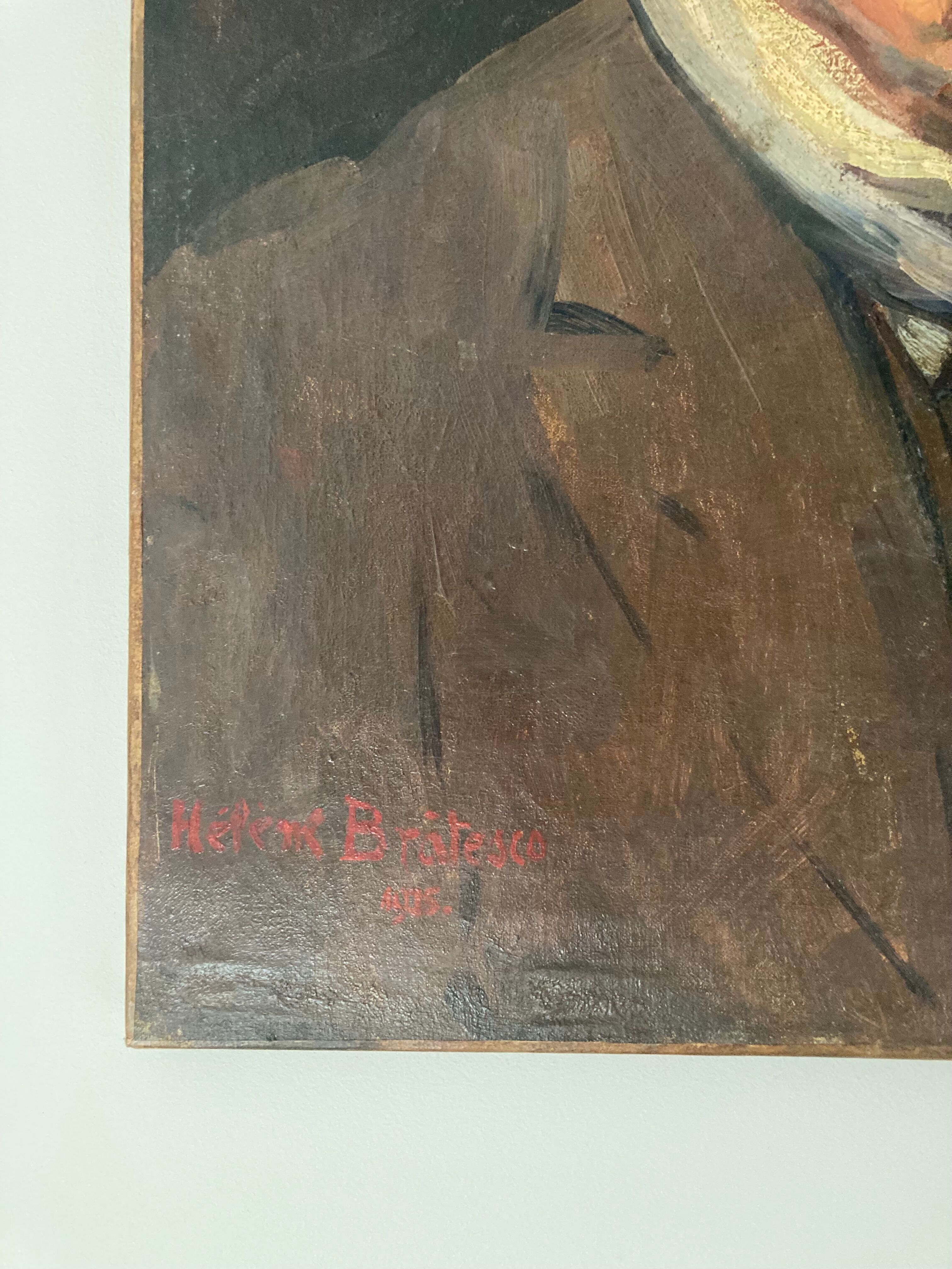 Oil portrait on canvas