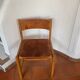 Pair of chairs elm leather