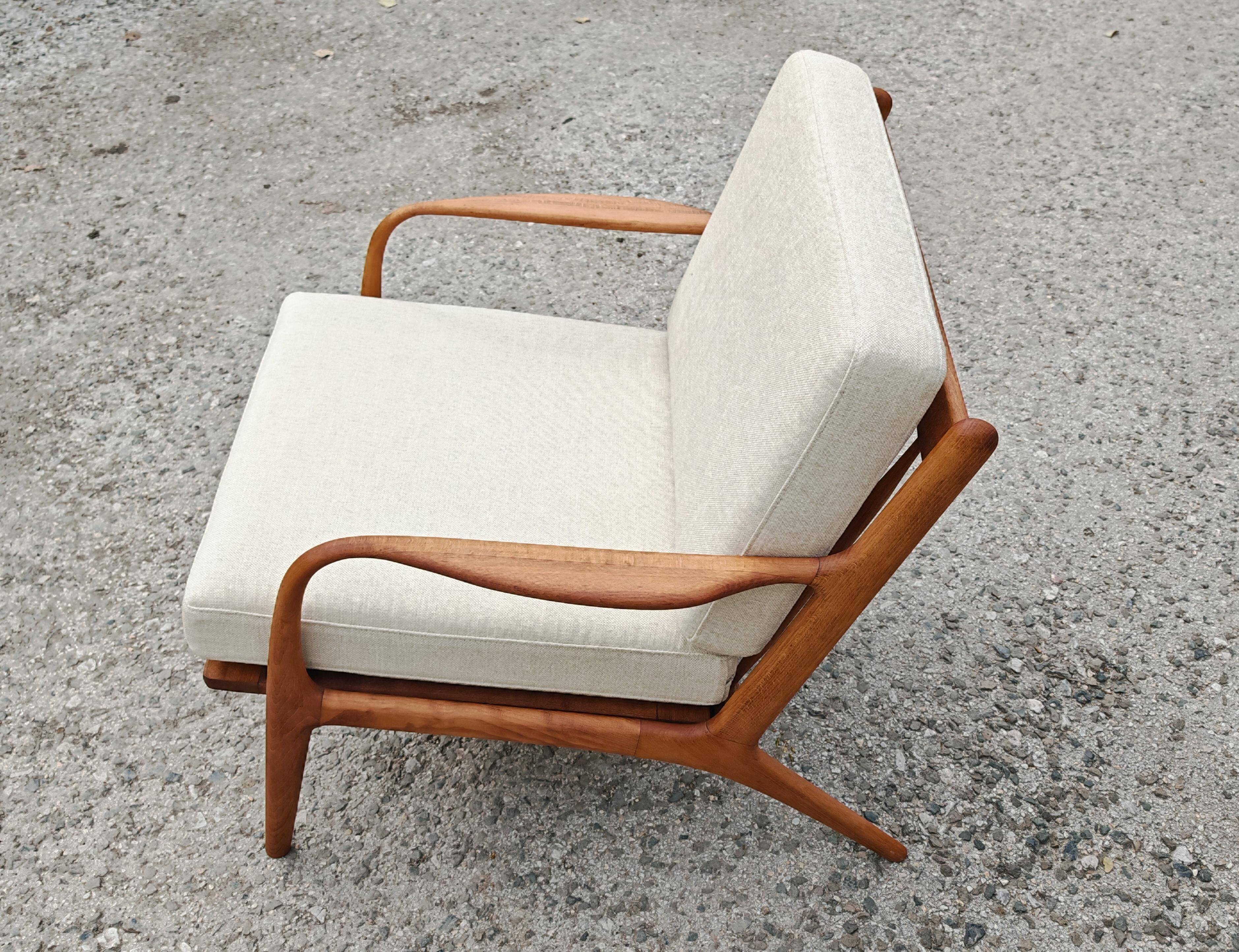Pair of Mid Century Modern armchairs Adrian Pearsall model 2315-C 1960s