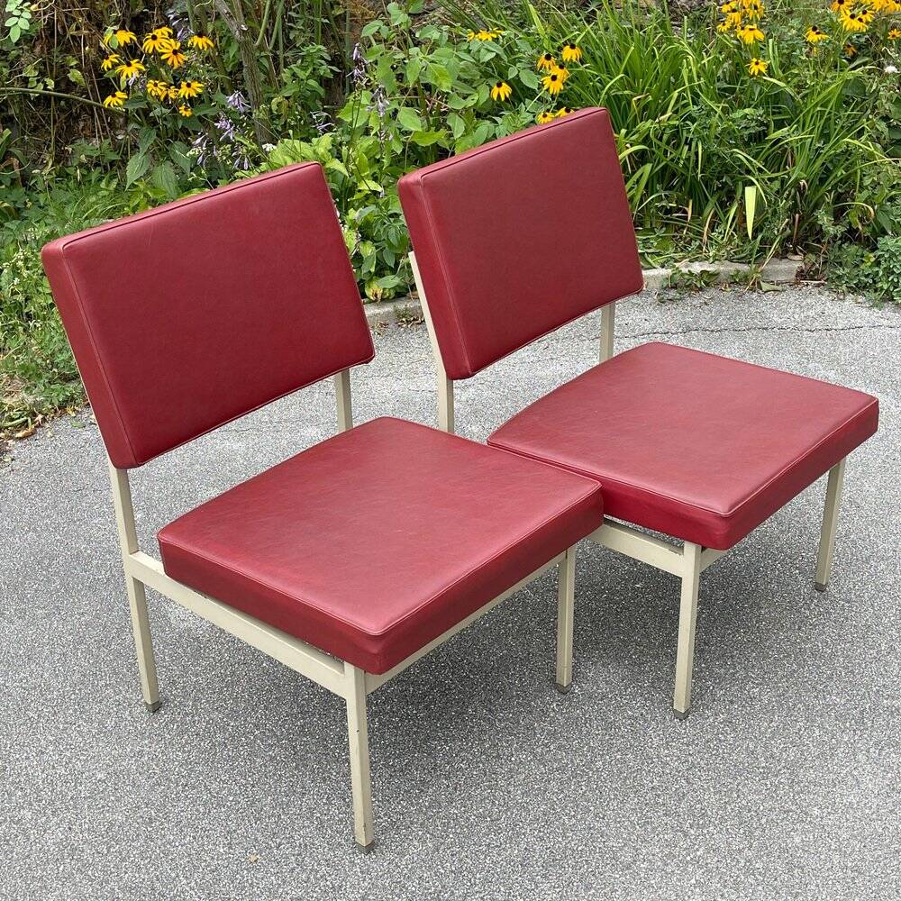 Chairs and coffee table by Anonima Castelli from Castelli / Anonima Castelli, Italy, 1950s, set of 3.