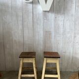 Pair of farm stools