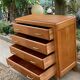 Vintage compass feet dresser