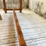 Aranjou farmhouse table in blond elm, 1950s