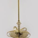 Tall art deco curved glass ceiling light from esc zukov, 1940s