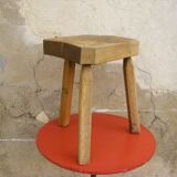 Rustic tripod stool "French craftsmanship"