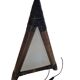 pairs of pyramid lamps in bamboo and fabric from 1960/1980