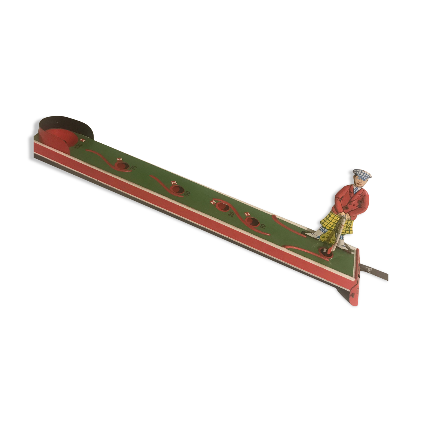 Ancient mechanical toy "Golfer"