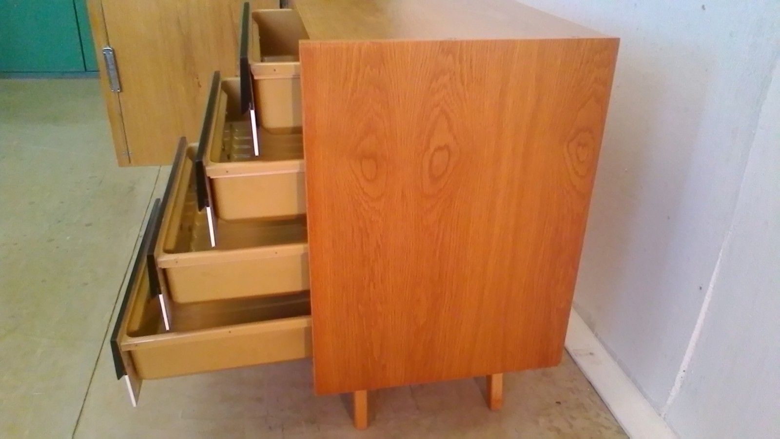 Chest of drawers in oak by Jiri Jiroutek for Interior Praha 1960 s