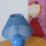 Blue lamp.