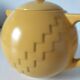 Salins teapot – Memphis design from the 1980s, golden yellow colour.