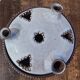 Flower frog signed La Hulotte de Jeanne & Norbert Pierlot.