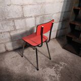 Chair in pink red formica 1960