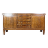 Low Sidebaord In Rosewood With Brass Handles From 1950s
