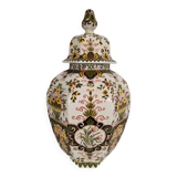 Makkum Tichelaar lidded pot, hand-painted porcelain – Dutch