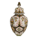 Makkum Tichelaar lidded pot, hand-painted porcelain – Dutch