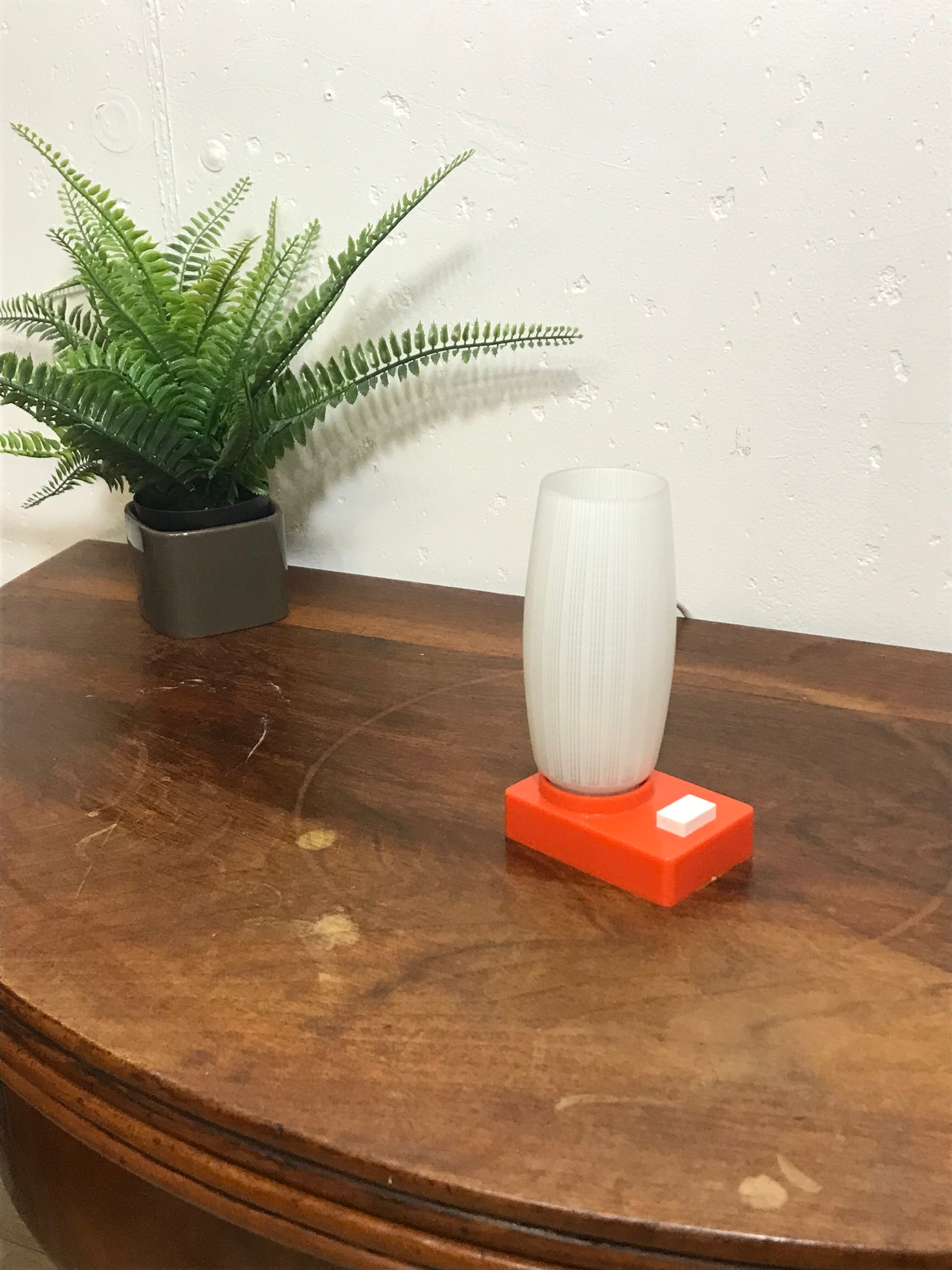 Seventies orange lamp