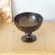 Brown cut on glazed ceramic pedestal signed Jean Marais, 70s
