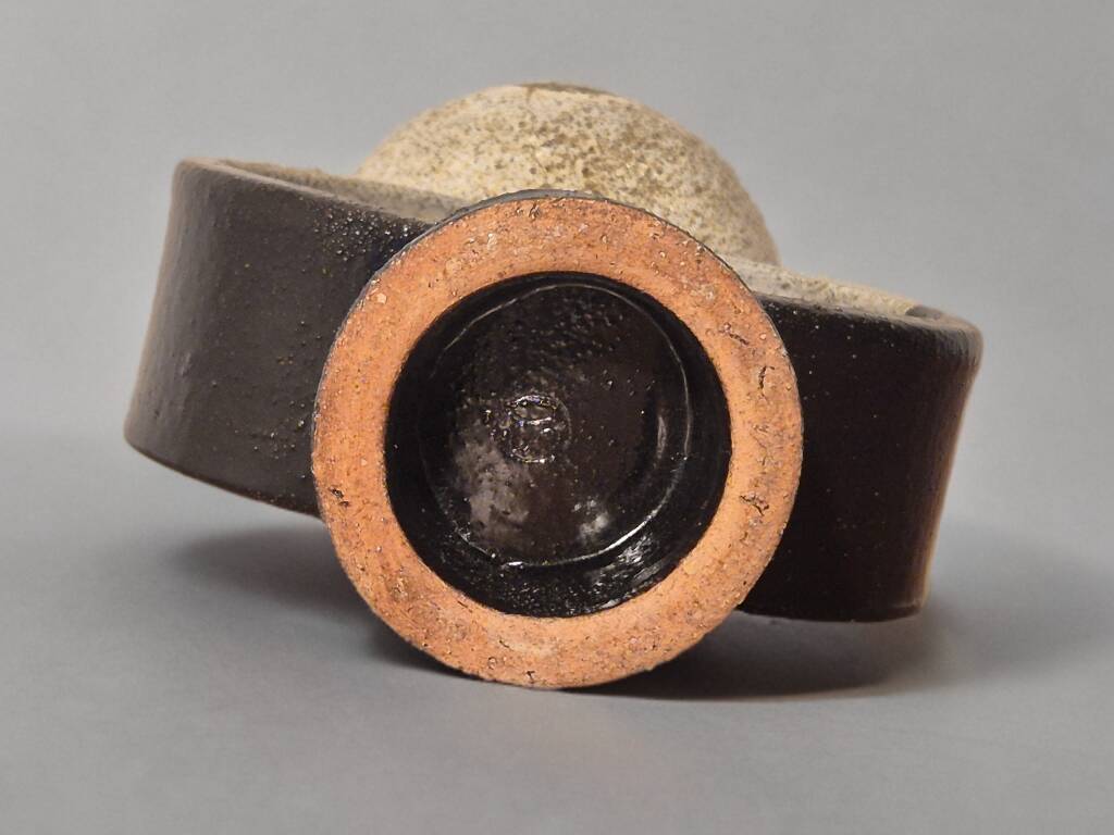 Vintage Czech Ceramic Candle Holder 1960s