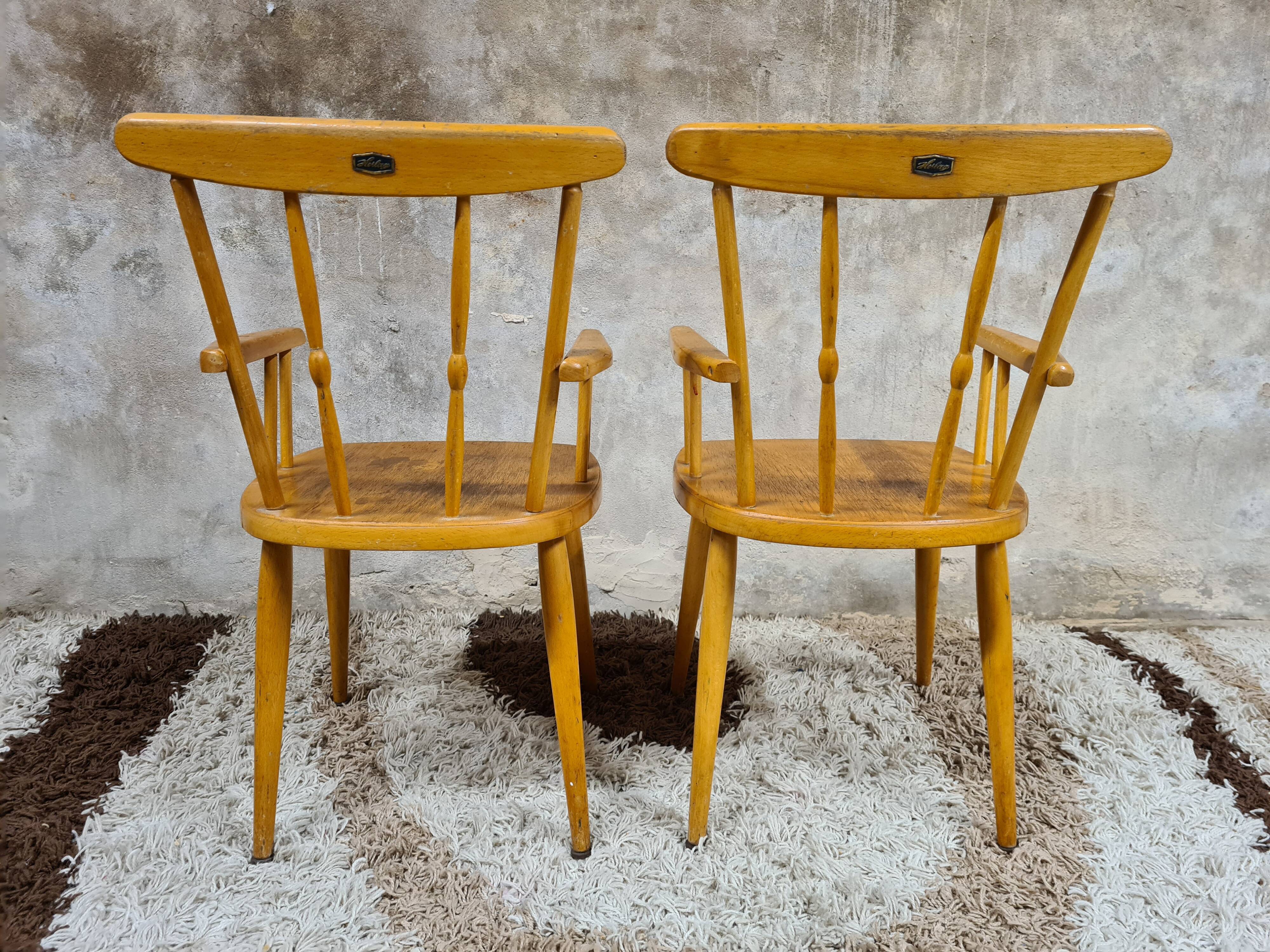Pair of wooden armchair child Herlag