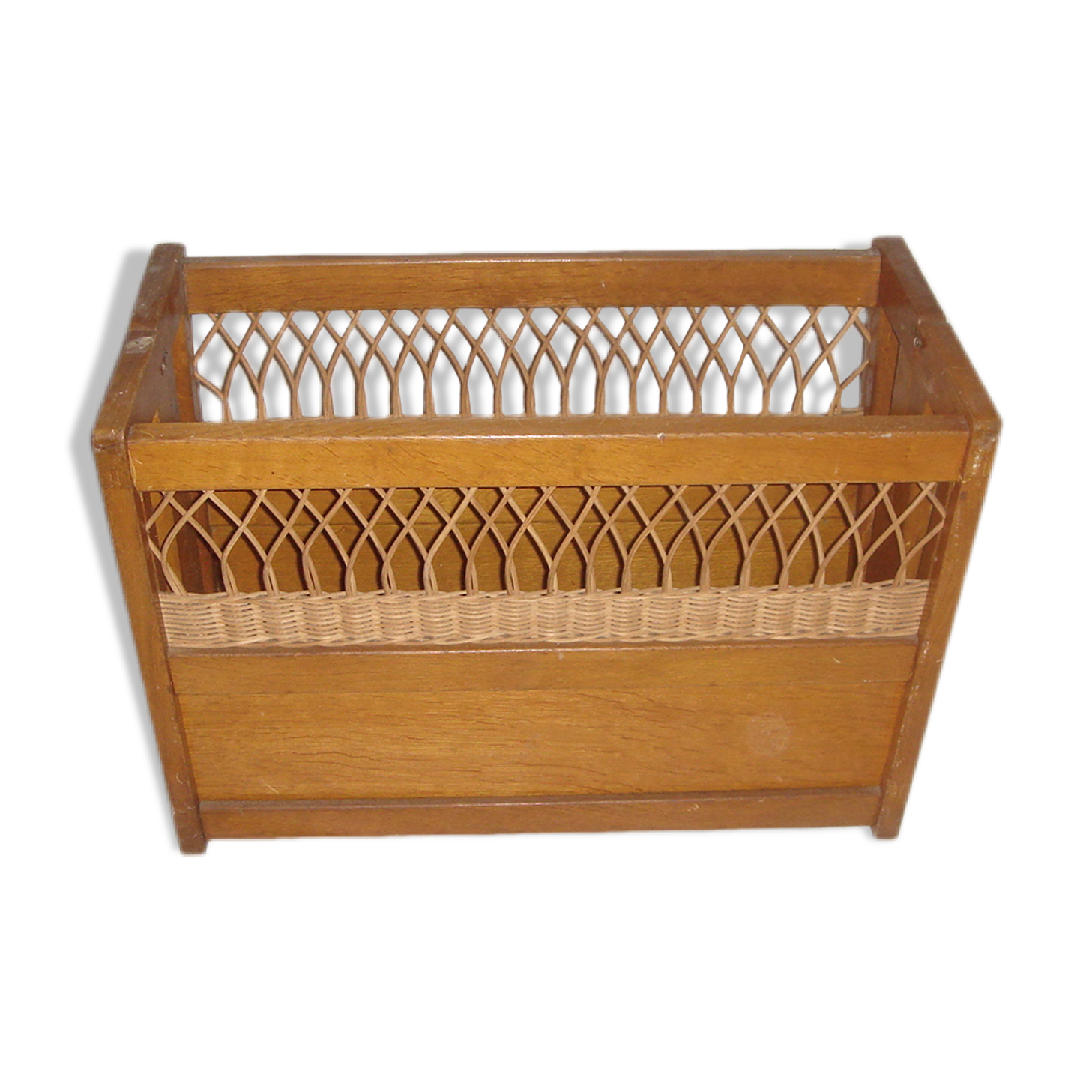 Former cradle wood & rattan 1965