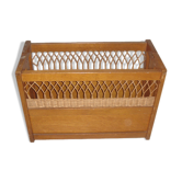 Berceau en bois & rotin de 1965