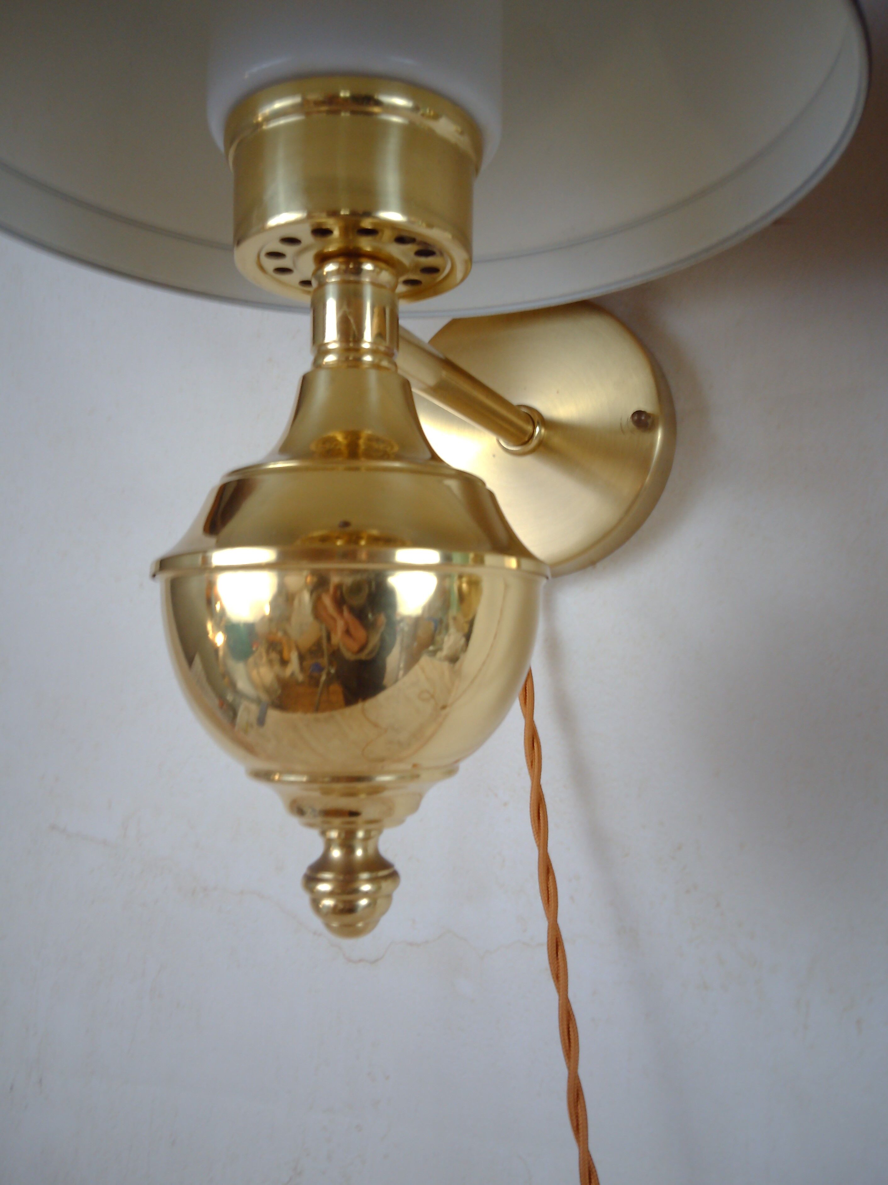 English style sconces by Erik Wärnå for EWÅ, Värnamo, Sweden. 1970's.