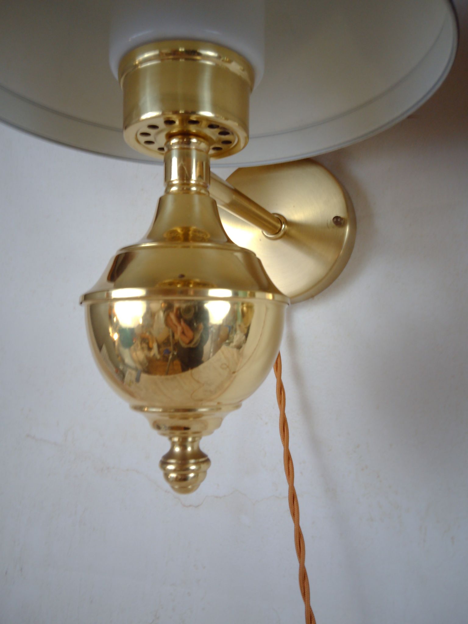 English style sconces by Erik Wärnå for EWÅ, Värnamo, Sweden. 1970's.
