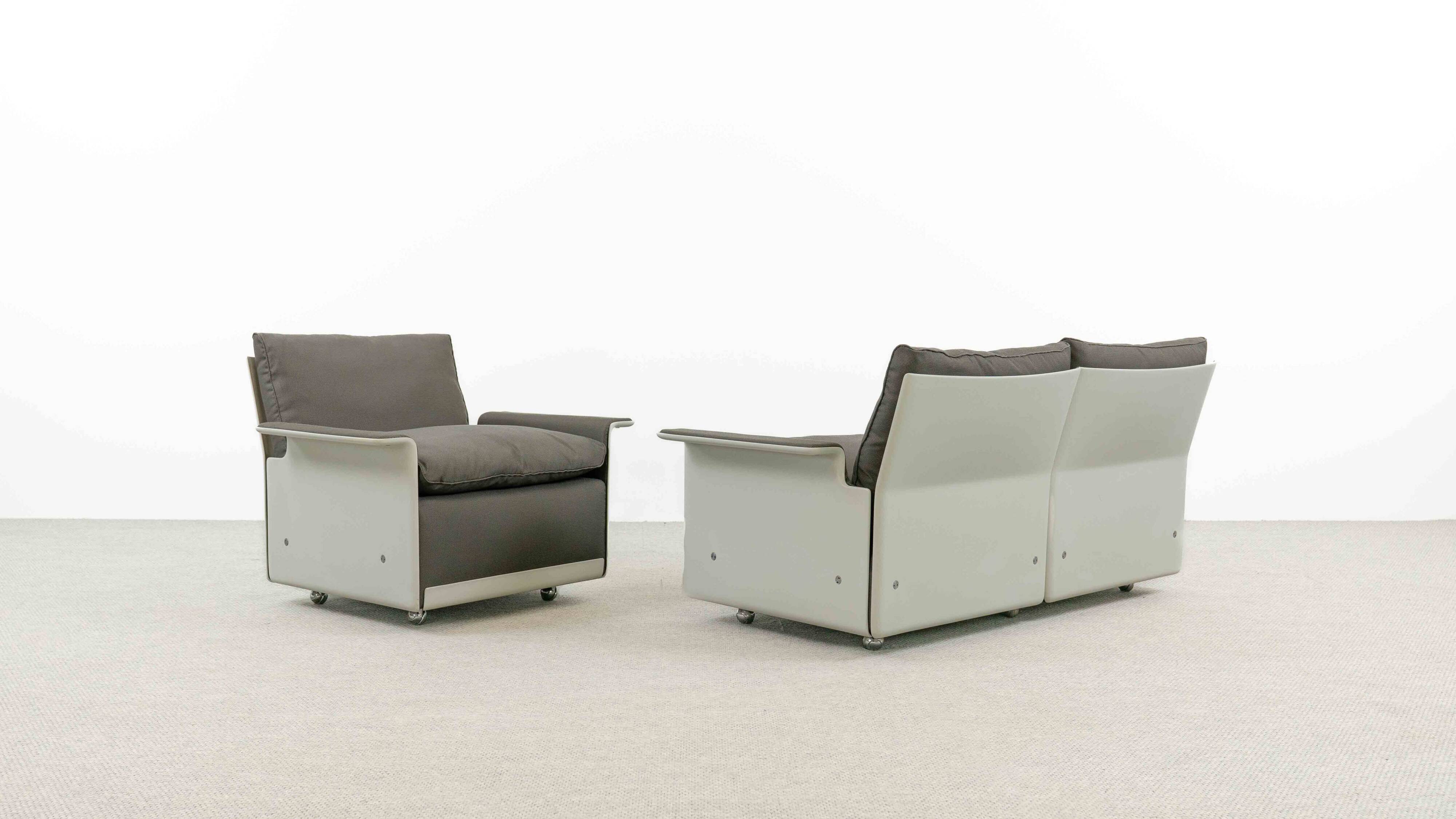 Vitsoe seatgroup by dieter rams, model 620, easychair+sofa