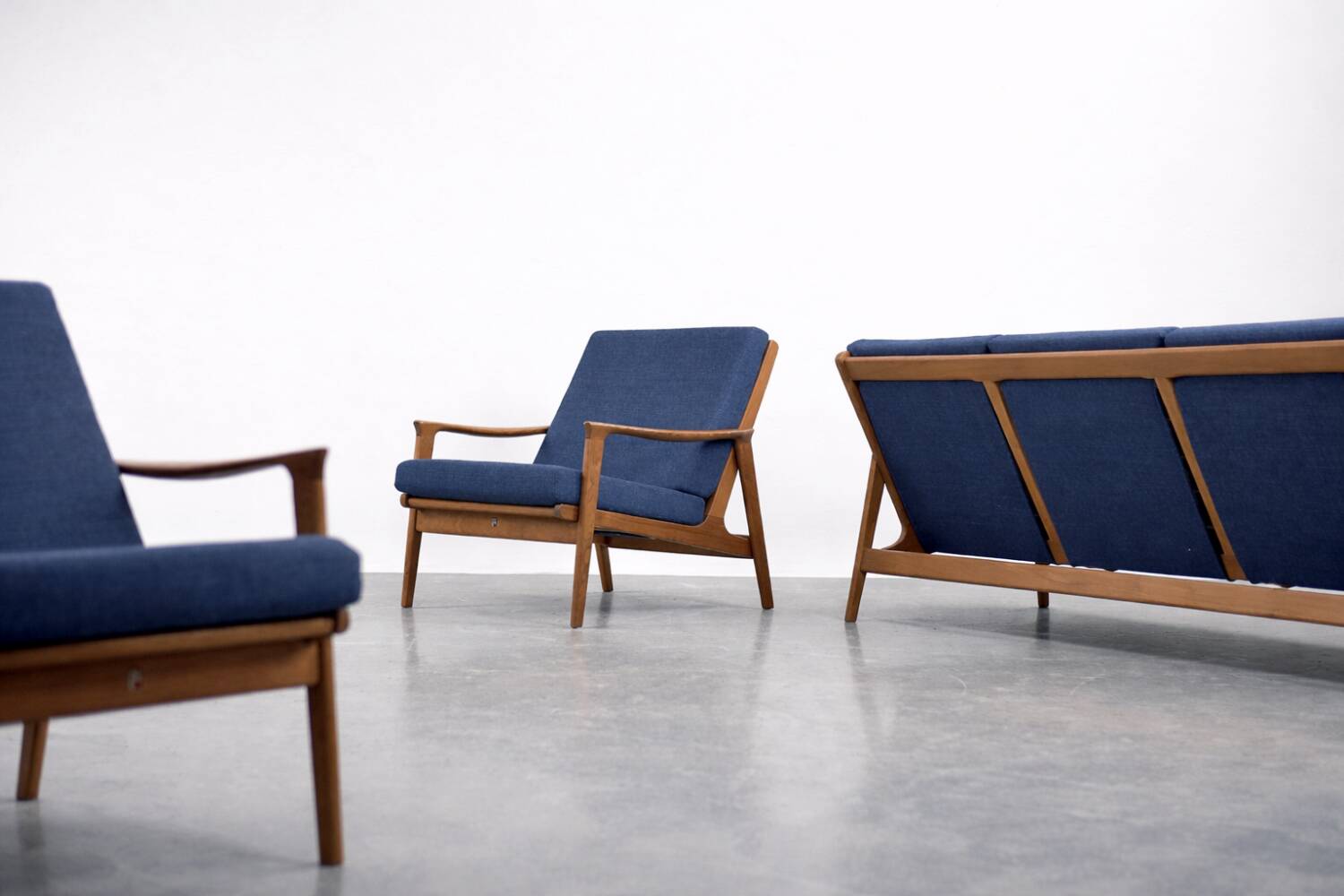 Vintage Mid-Century Australian Modern Teak Sofa & Armchairs by Parker Furniture