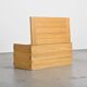 Solid elm chest by Maison Regain, 1970s