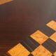 Large Vintage Wooden Checkers Game Board