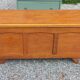 Vintage 1950s oak chest with compass feet