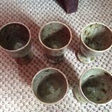 Set of 5 cups in sandstone