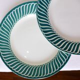 4 flat plates of Digoin Sarreguemines model Jacquot 210805