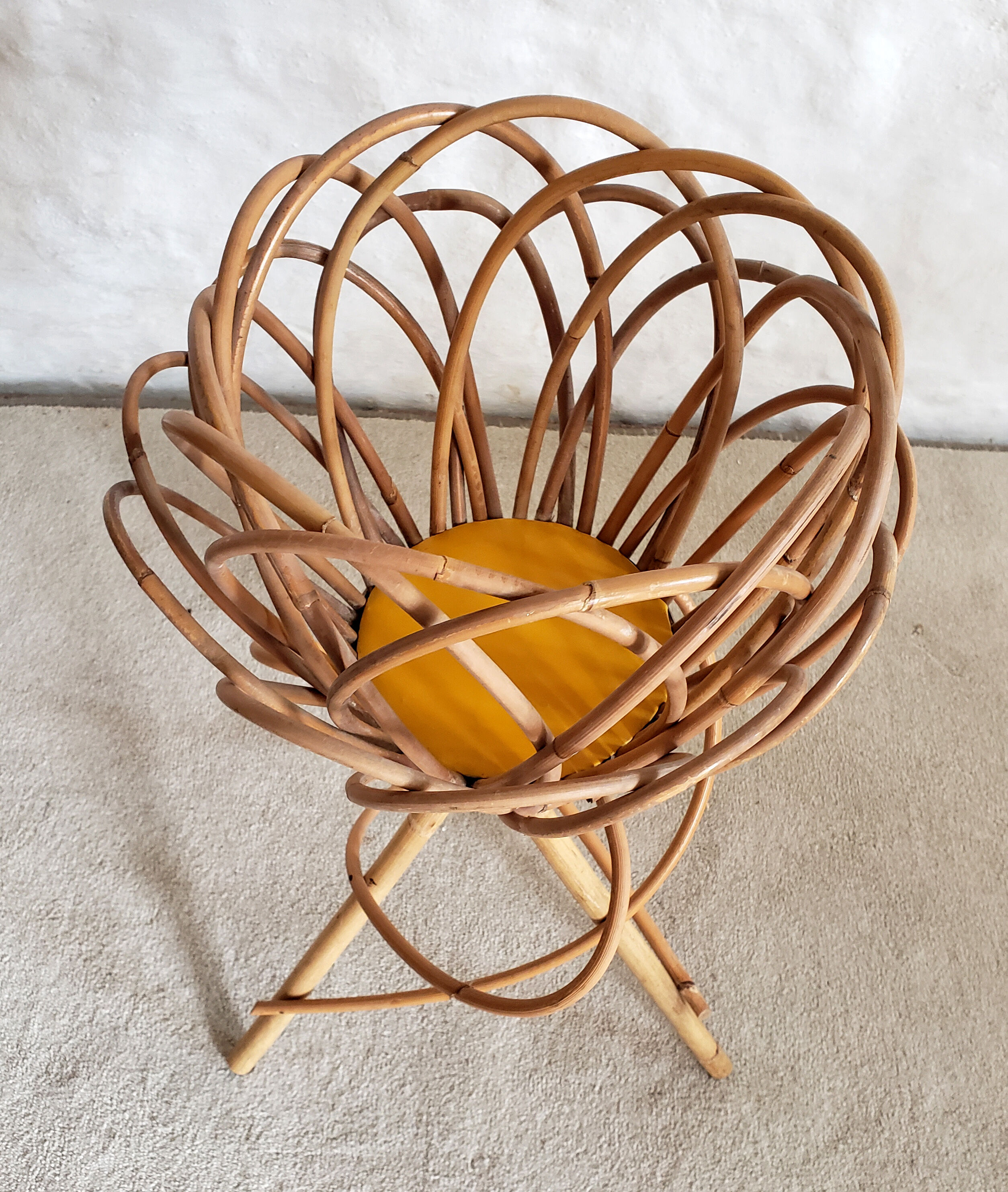 Rattan indoor planter