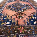 Vintage Afghan Baluch handmade carpet 87cm x 141cm 1940s